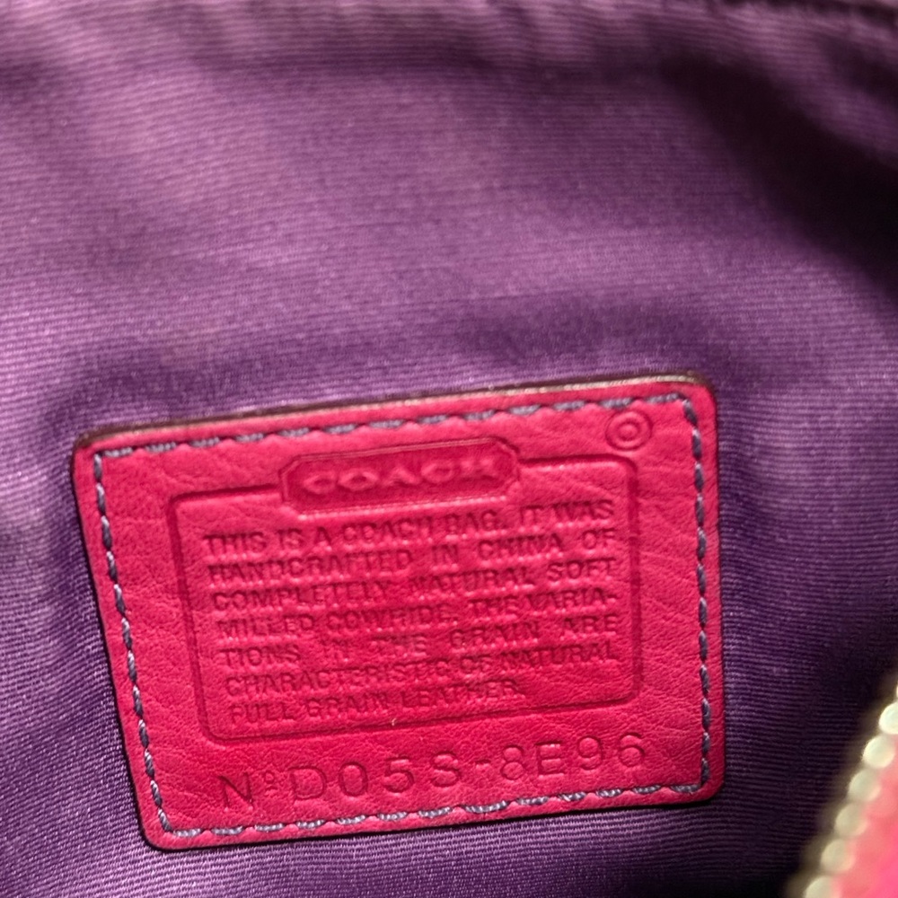 Super cute EUC Pink Leather Chelsea Coach Shoulder Bag - Picture 6 of 7